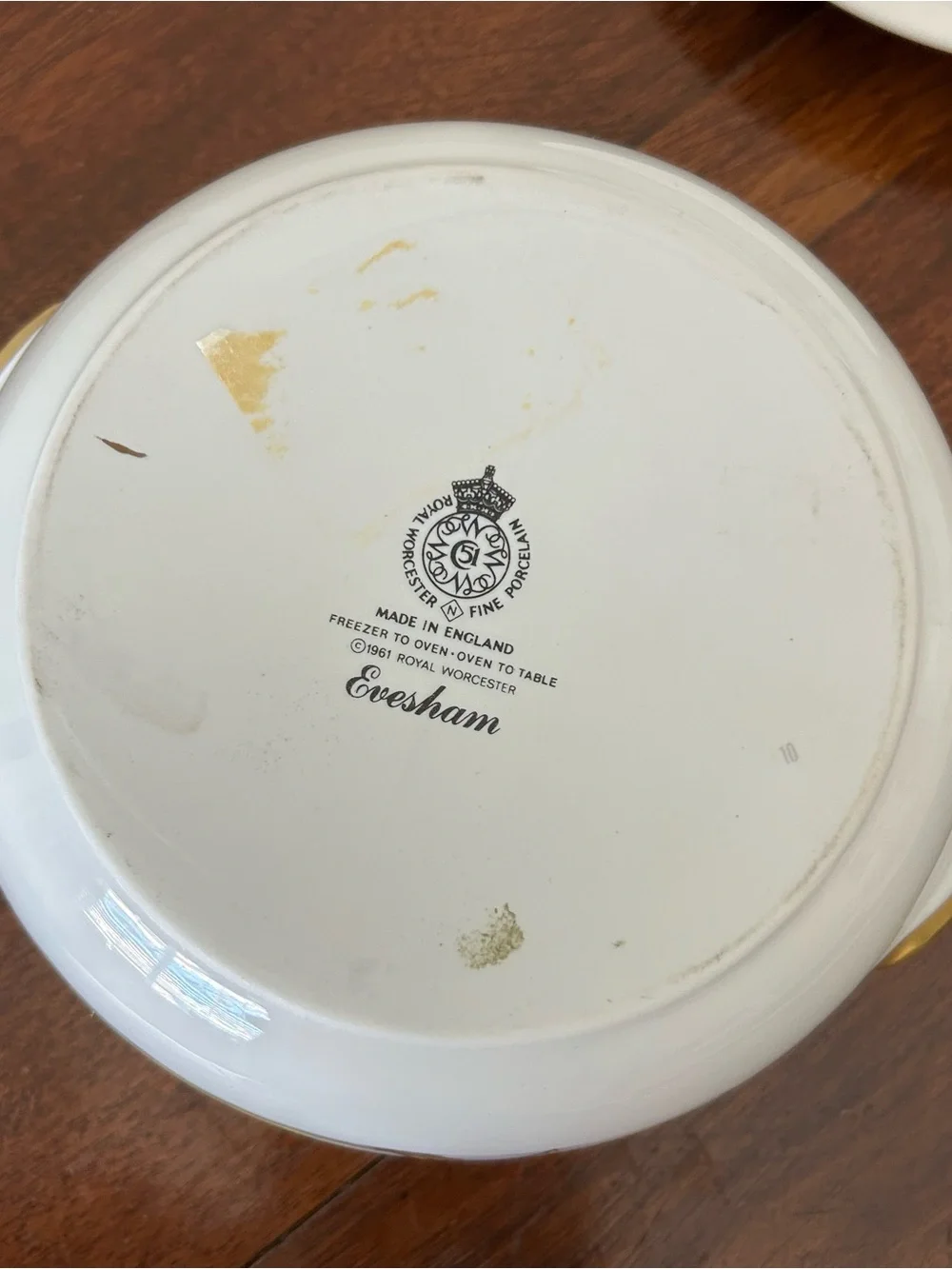 Vintage Royal Worcester Evesham 1 Qt Covered Casserole – Asparagus & Wheat